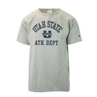 TSHIRT GARMENT DYED ARCHED UTAH STATE USTATE IN MIDDLE ATH DEPT BELOW